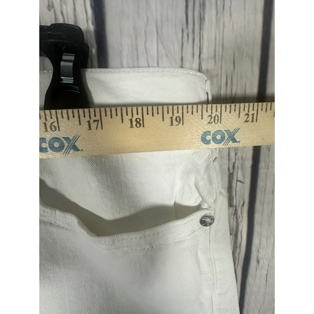 NWT True Religion Rocco Relaxed Skinny Jeans Mens 40x32‎ Optic White No Flap Y2K